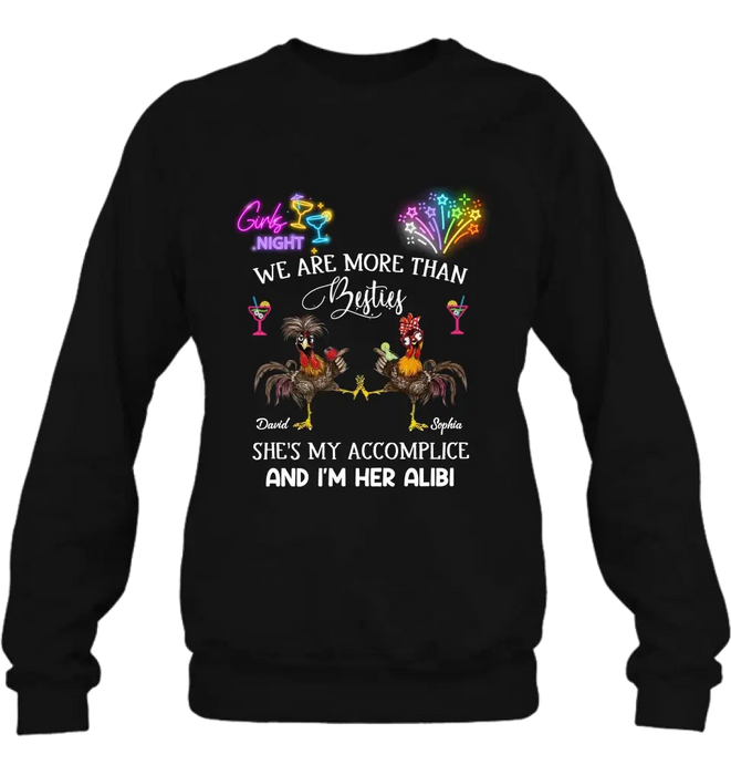 Personalized Friends T-Shirt/Long Sleeve/Sweatshirt/Hoodie - Gift Idea For Friends/Sisters/Besties - Girls Night We Are More Than Besties