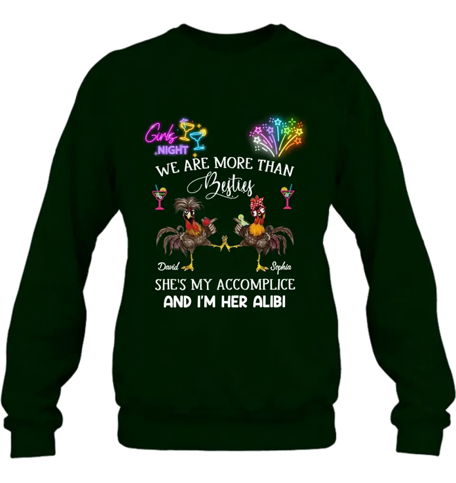 Personalized Friends T-Shirt/Long Sleeve/Sweatshirt/Hoodie - Gift Idea For Friends/Sisters/Besties - Girls Night We Are More Than Besties