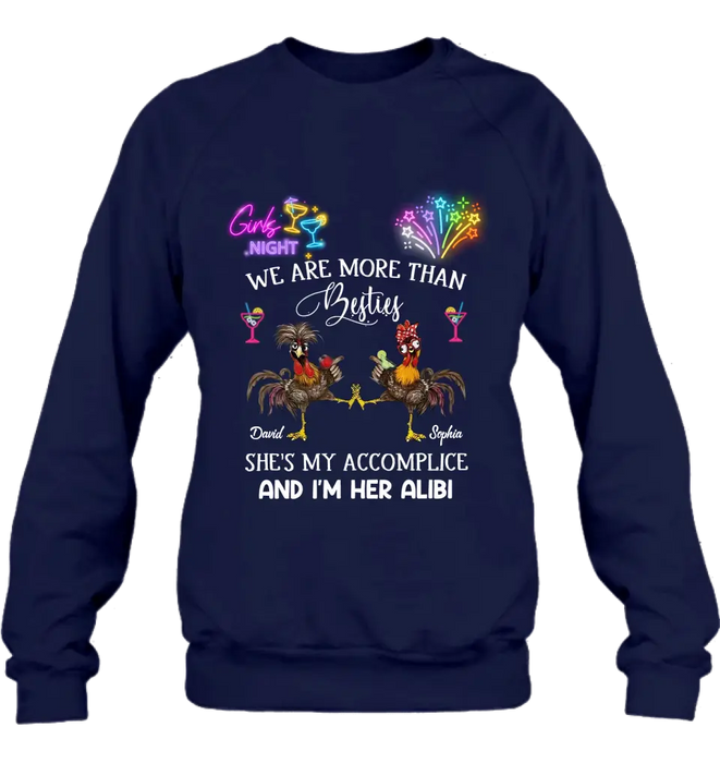 Personalized Friends T-Shirt/Long Sleeve/Sweatshirt/Hoodie - Gift Idea For Friends/Sisters/Besties - Girls Night We Are More Than Besties