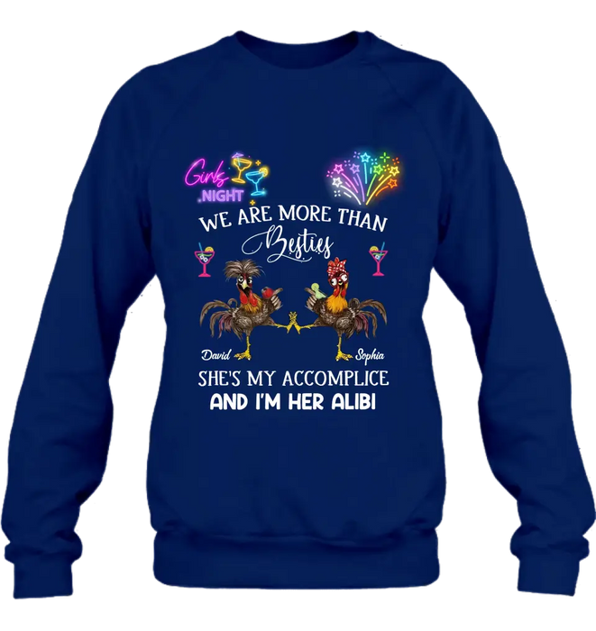 Personalized Friends T-Shirt/Long Sleeve/Sweatshirt/Hoodie - Gift Idea For Friends/Sisters/Besties - Girls Night We Are More Than Besties