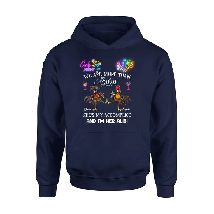 Personalized Friends T-Shirt/Long Sleeve/Sweatshirt/Hoodie - Gift Idea For Friends/Sisters/Besties - Girls Night We Are More Than Besties
