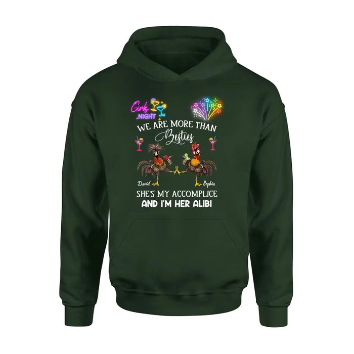 Personalized Friends T-Shirt/Long Sleeve/Sweatshirt/Hoodie - Gift Idea For Friends/Sisters/Besties - Girls Night We Are More Than Besties