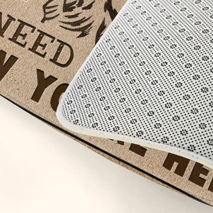 Personalized Welcome Doormat - Upload Pet's Photos - Gift Idea For Dog Lover - No Need To Knock I Know You're Here