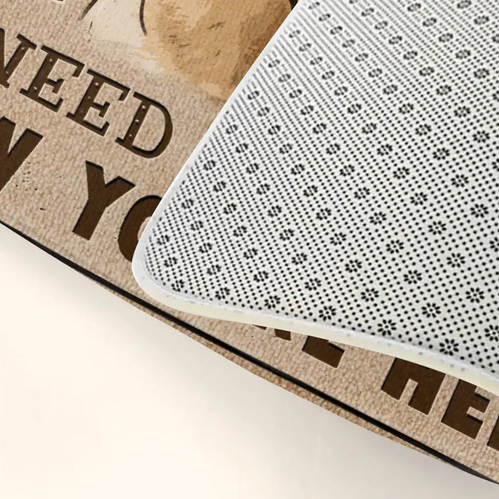 Personalized Welcome Doormat - Upload Pet's Photos - Gift Idea For Dog Lover - No Need To Knock We Know You're Here