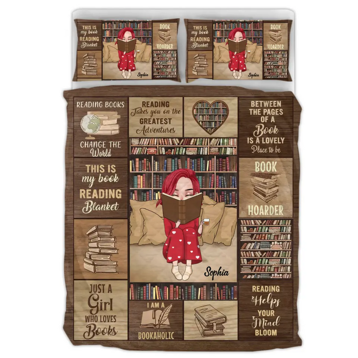 Personalized Reading Book Quilt Bed Sets - Gift Idea For Books Lover - Reading Books Change The World