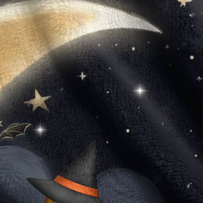Personalized Witch Dog Quilt/Fleece Throw Blanket - Gift Idea For Dog Lover -  I Love You To The Moon & Back