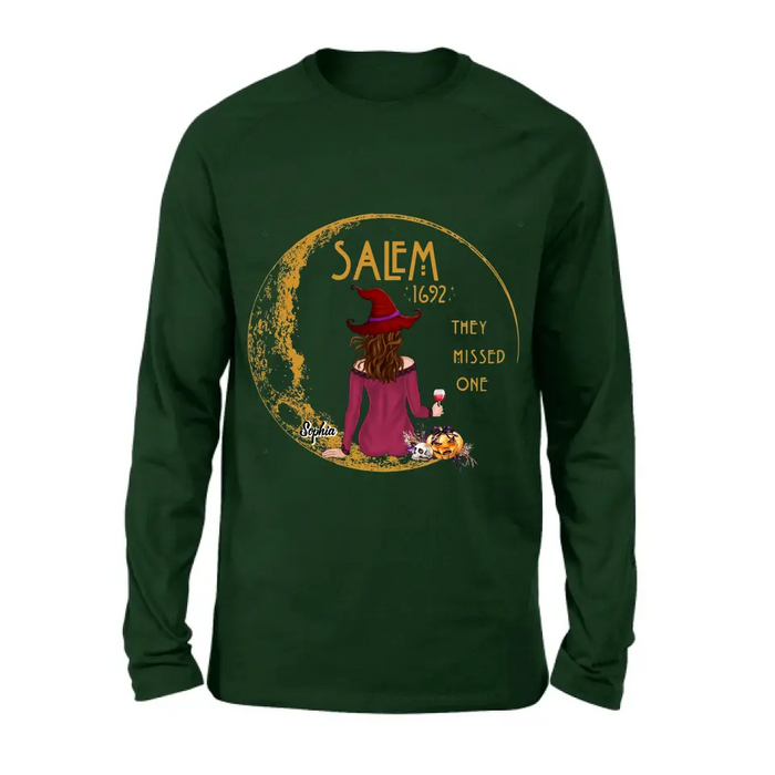 Personalized Salem 1692 Witch T-shirt/Long Sleeve/Sweatshirt/Hoodie - Gift Idea For Halloween - They Missed One