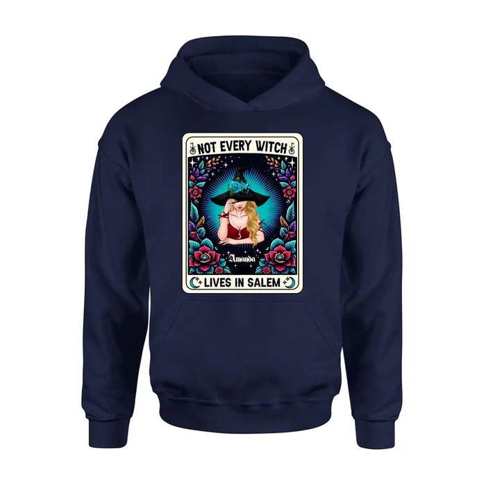 Personalized Witch T-shirt/Long Sleeve/Sweatshirt/Hoodie - Gift Idea For Halloween/Witch - Not Every Witch Lives In Salem
