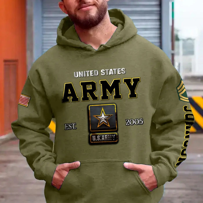 Personalized Veteran All-Over Print Hoodie - Gift Idea For Veteran - I Owned It Forever The Title United States Veteran