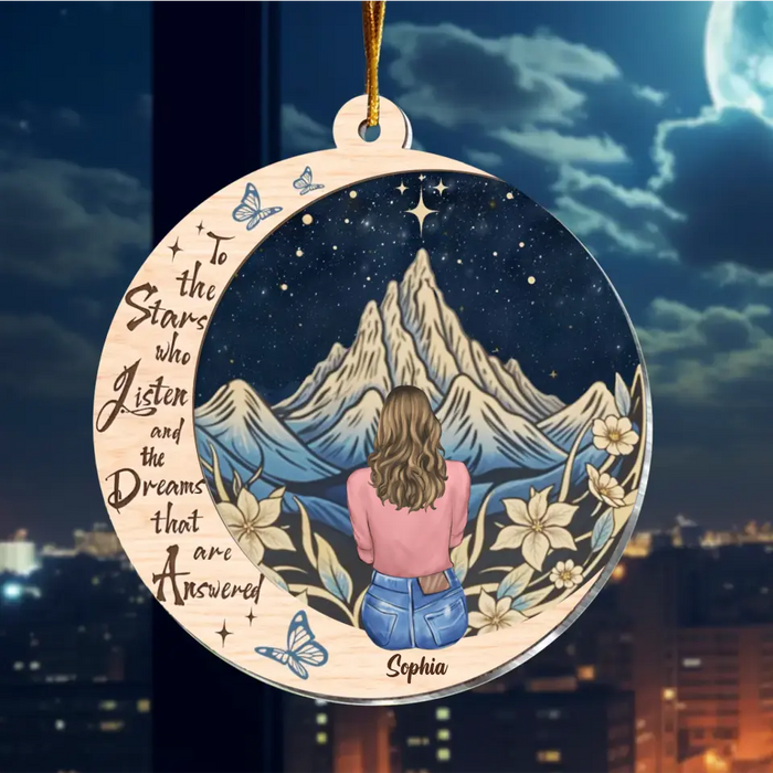 Personalized Velaris City Of Starlight Suncatcher Ornament - Birthday Gift Idea - To The Stars Who Listen And The Dreams That Are Answered