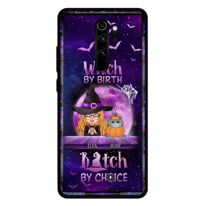 Personalized Witch Phone Case - Gift Idea For Witch/ Dog/Cat Lover - Up to 4 Pets - Witch By Birth - Case For Xiaomi/Oppo/Huawei