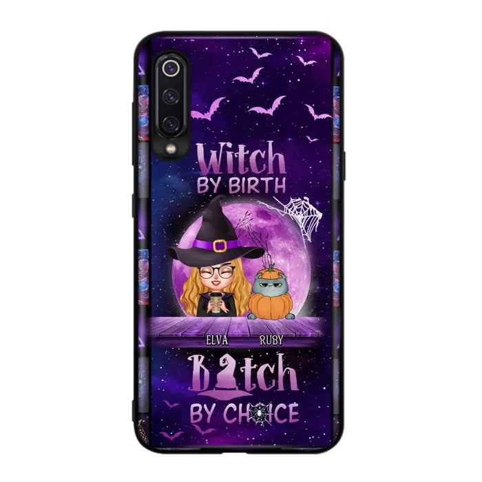 Personalized Witch Phone Case - Gift Idea For Witch/ Dog/Cat Lover - Up to 4 Pets - Witch By Birth - Case For Xiaomi/Oppo/Huawei