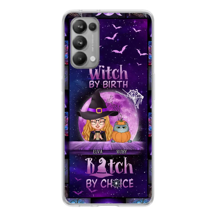 Personalized Witch Phone Case - Gift Idea For Witch/ Dog/Cat Lover - Up to 4 Pets - Witch By Birth - Case For Xiaomi/Oppo/Huawei