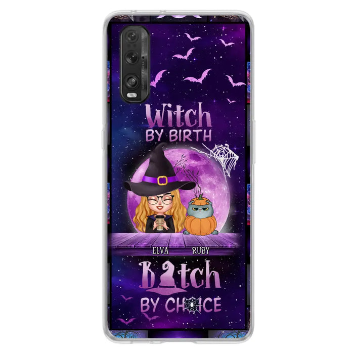 Personalized Witch Phone Case - Gift Idea For Witch/ Dog/Cat Lover - Up to 4 Pets - Witch By Birth - Case For Xiaomi/Oppo/Huawei