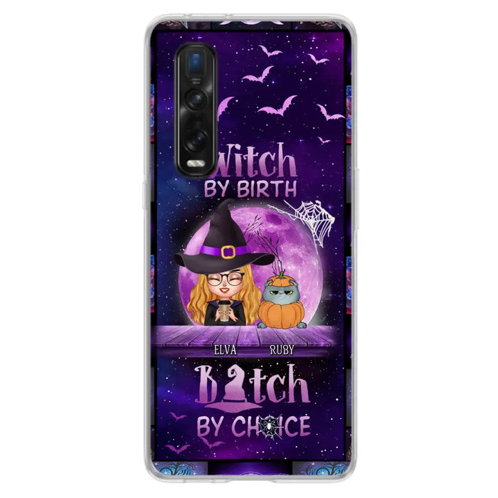 Personalized Witch Phone Case - Gift Idea For Witch/ Dog/Cat Lover - Up to 4 Pets - Witch By Birth - Case For Xiaomi/Oppo/Huawei