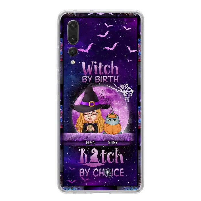 Personalized Witch Phone Case - Gift Idea For Witch/ Dog/Cat Lover - Up to 4 Pets - Witch By Birth - Case For Xiaomi/Oppo/Huawei