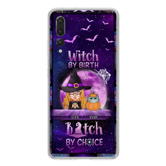 Personalized Witch Phone Case - Gift Idea For Witch/ Dog/Cat Lover - Up to 4 Pets - Witch By Birth - Case For Xiaomi/Oppo/Huawei