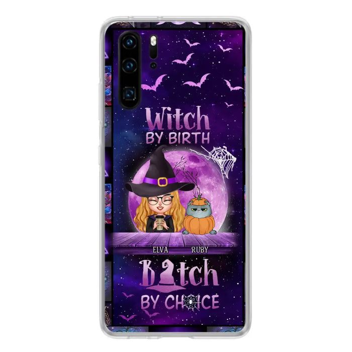 Personalized Witch Phone Case - Gift Idea For Witch/ Dog/Cat Lover - Up to 4 Pets - Witch By Birth - Case For Xiaomi/Oppo/Huawei