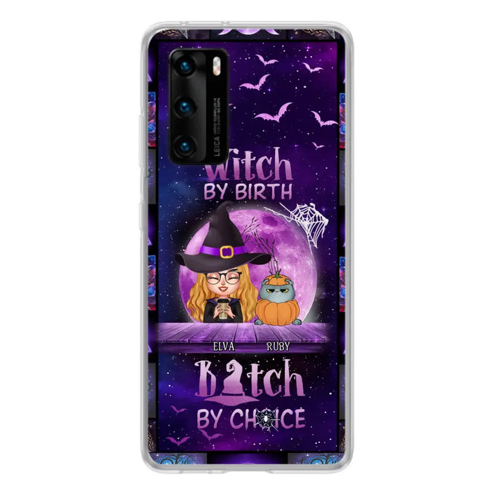 Personalized Witch Phone Case - Gift Idea For Witch/ Dog/Cat Lover - Up to 4 Pets - Witch By Birth - Case For Xiaomi/Oppo/Huawei