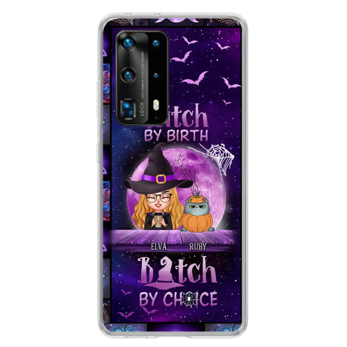 Personalized Witch Phone Case - Gift Idea For Witch/ Dog/Cat Lover - Up to 4 Pets - Witch By Birth - Case For Xiaomi/Oppo/Huawei
