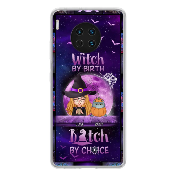 Personalized Witch Phone Case - Gift Idea For Witch/ Dog/Cat Lover - Up to 4 Pets - Witch By Birth - Case For Xiaomi/Oppo/Huawei