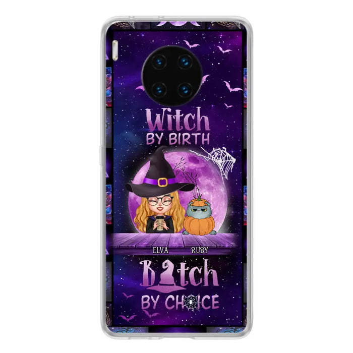 Personalized Witch Phone Case - Gift Idea For Witch/ Dog/Cat Lover - Up to 4 Pets - Witch By Birth - Case For Xiaomi/Oppo/Huawei