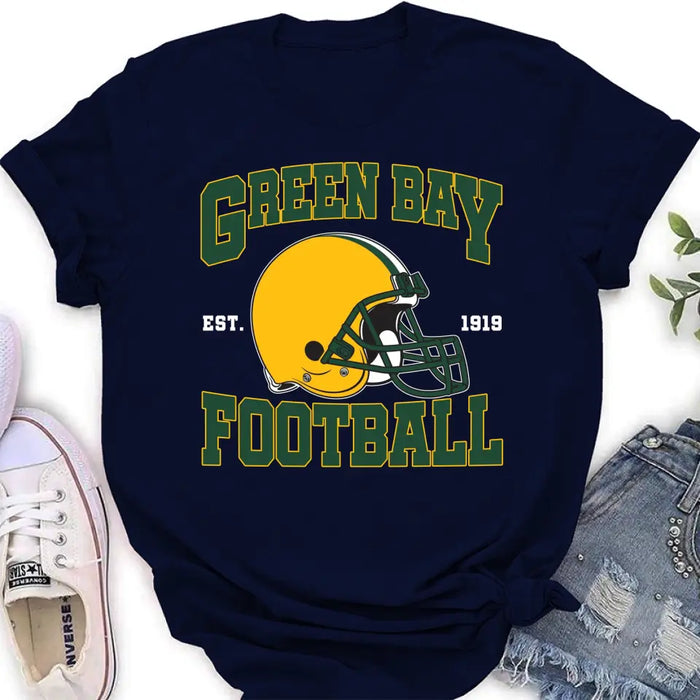 Personalized Green Bay Football T-shirt - Gift Idea For Sports Lover
