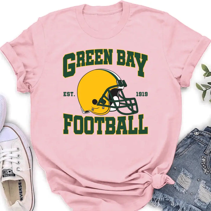 Personalized Green Bay Football T-shirt - Gift Idea For Sports Lover