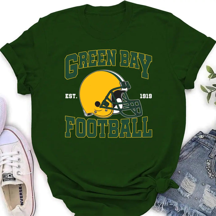Personalized Green Bay Football T-shirt - Gift Idea For Sports Lover