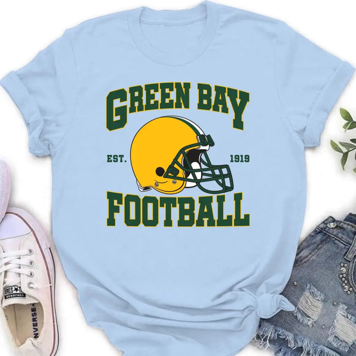 Personalized Green Bay Football T-shirt - Gift Idea For Sports Lover