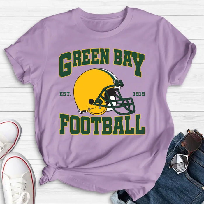 Personalized Green Bay Football T-shirt - Gift Idea For Sports Lover