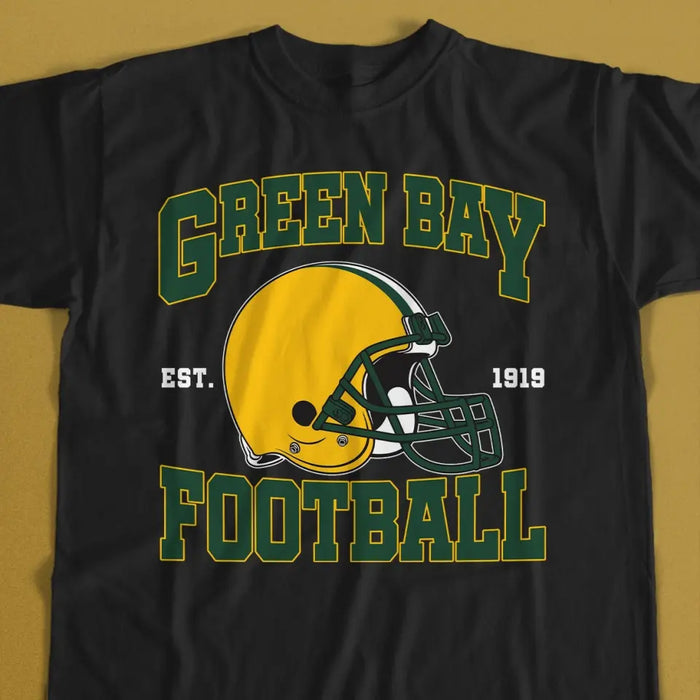 Personalized Green Bay Football T-shirt - Gift Idea For Sports Lover