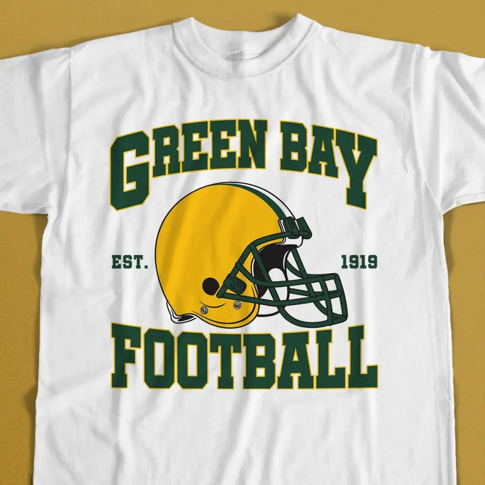 Personalized Green Bay Football T-shirt - Gift Idea For Sports Lover