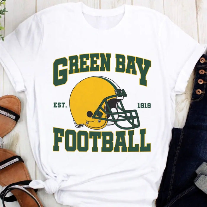 Personalized Green Bay Football T-shirt - Gift Idea For Sports Lover