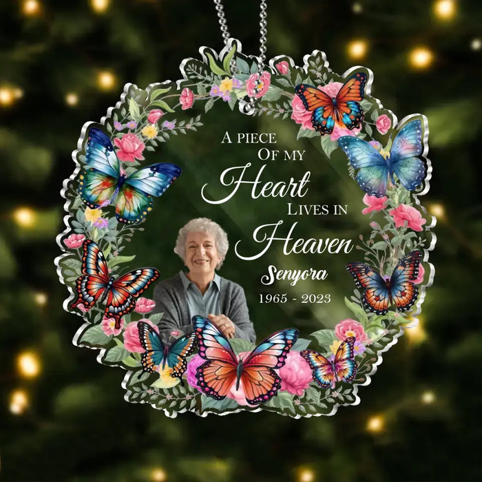 Personalized Memorial Acrylic Ornament - Upload Photo - Memorial Gift Idea For Christmas