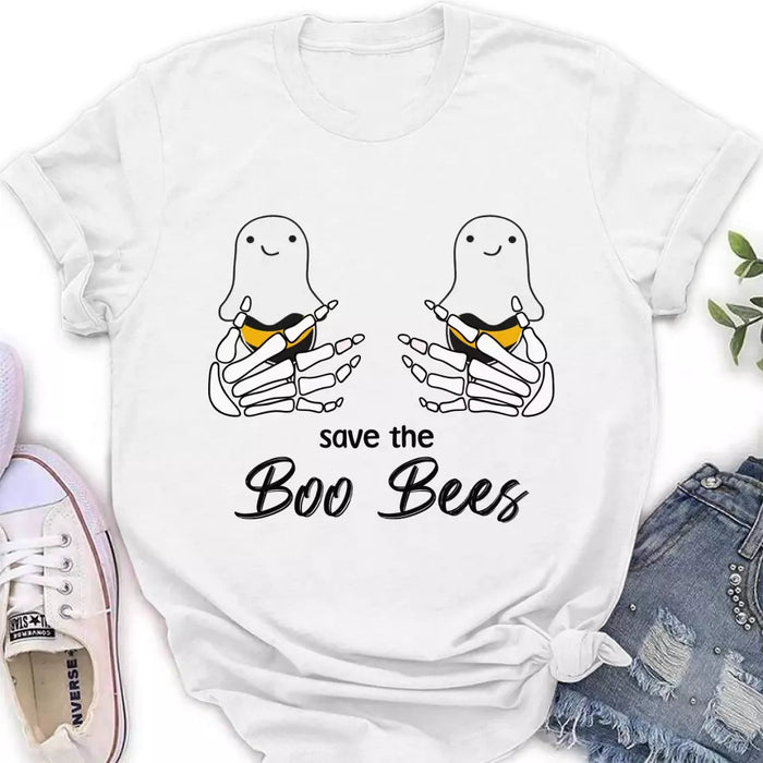 Personalized Funny Save The Boo Bees T-shirt/Long Sleeve/Sweatshirt/Hoodie - Gift Idea For Friend/Sister/Mother