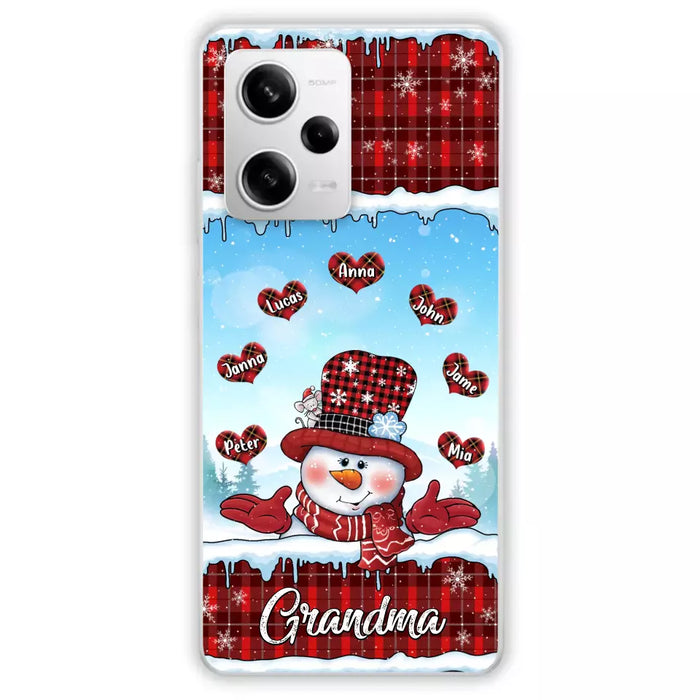 Personalized Grandma Children Phone Case - Christmas Gift For Grandma/Mom - Up to 7 Kids - Case For Xiaomi/Oppo/Huawei