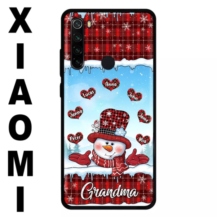 Personalized Grandma Children Phone Case - Christmas Gift For Grandma/Mom - Up to 7 Kids - Case For Xiaomi/Oppo/Huawei