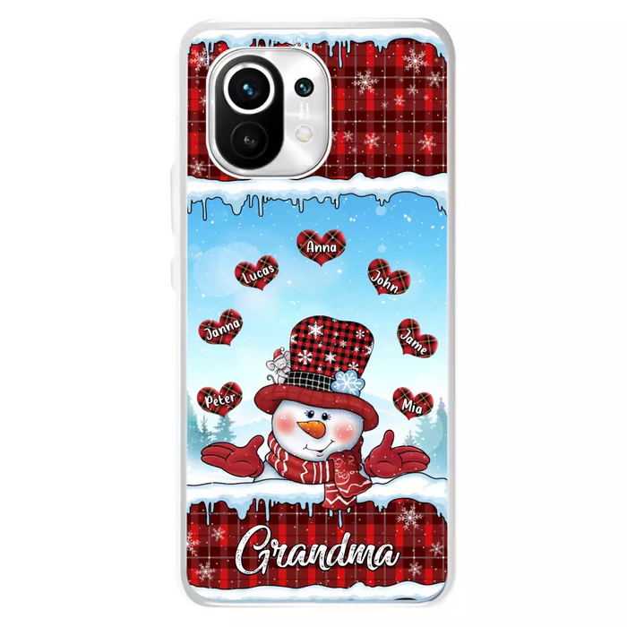 Personalized Grandma Children Phone Case - Christmas Gift For Grandma/Mom - Up to 7 Kids - Case For Xiaomi/Oppo/Huawei