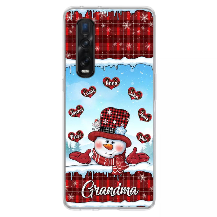 Personalized Grandma Children Phone Case - Christmas Gift For Grandma/Mom - Up to 7 Kids - Case For Xiaomi/Oppo/Huawei