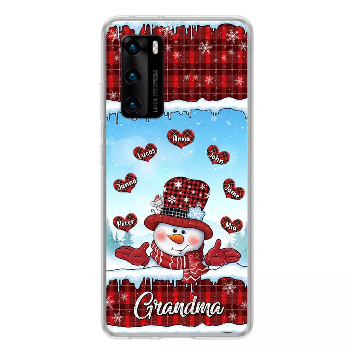 Personalized Grandma Children Phone Case - Christmas Gift For Grandma/Mom - Up to 7 Kids - Case For Xiaomi/Oppo/Huawei