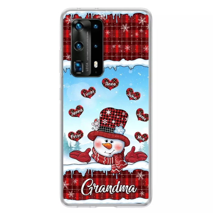 Personalized Grandma Children Phone Case - Christmas Gift For Grandma/Mom - Up to 7 Kids - Case For Xiaomi/Oppo/Huawei