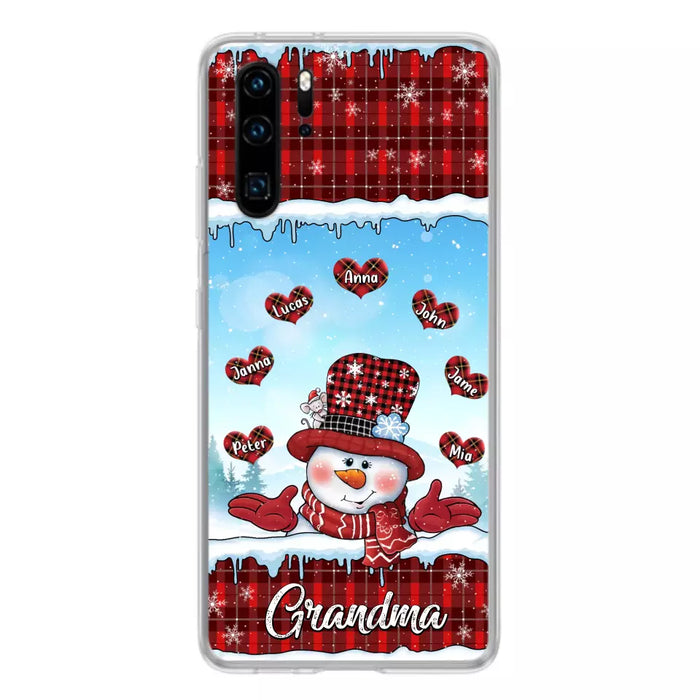 Personalized Grandma Children Phone Case - Christmas Gift For Grandma/Mom - Up to 7 Kids - Case For Xiaomi/Oppo/Huawei