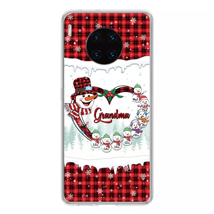 Personalized Christmas Grandma Children Phone Case - Gift For Grandma/Mom - Up to 8 Kids - Case For Xiaomi/Oppo/Huawei