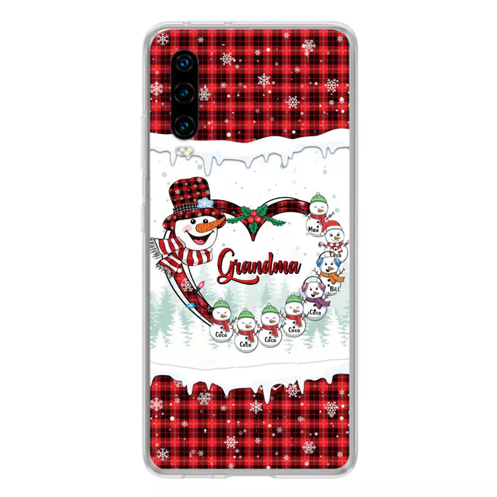 Personalized Christmas Grandma Children Phone Case - Gift For Grandma/Mom - Up to 8 Kids - Case For Xiaomi/Oppo/Huawei