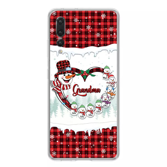 Personalized Christmas Grandma Children Phone Case - Gift For Grandma/Mom - Up to 8 Kids - Case For Xiaomi/Oppo/Huawei