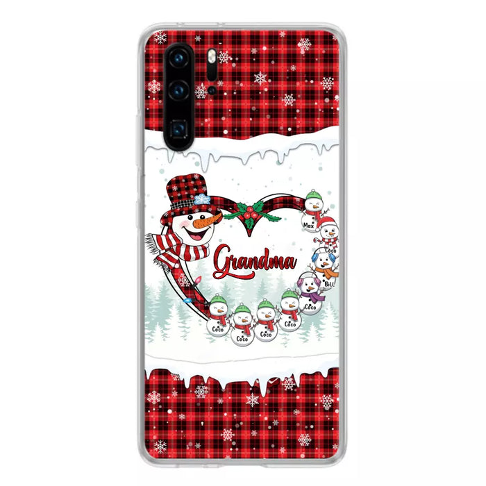 Personalized Christmas Grandma Children Phone Case - Gift For Grandma/Mom - Up to 8 Kids - Case For Xiaomi/Oppo/Huawei