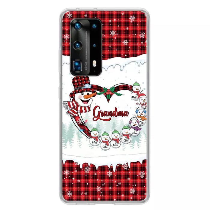 Personalized Christmas Grandma Children Phone Case - Gift For Grandma/Mom - Up to 8 Kids - Case For Xiaomi/Oppo/Huawei