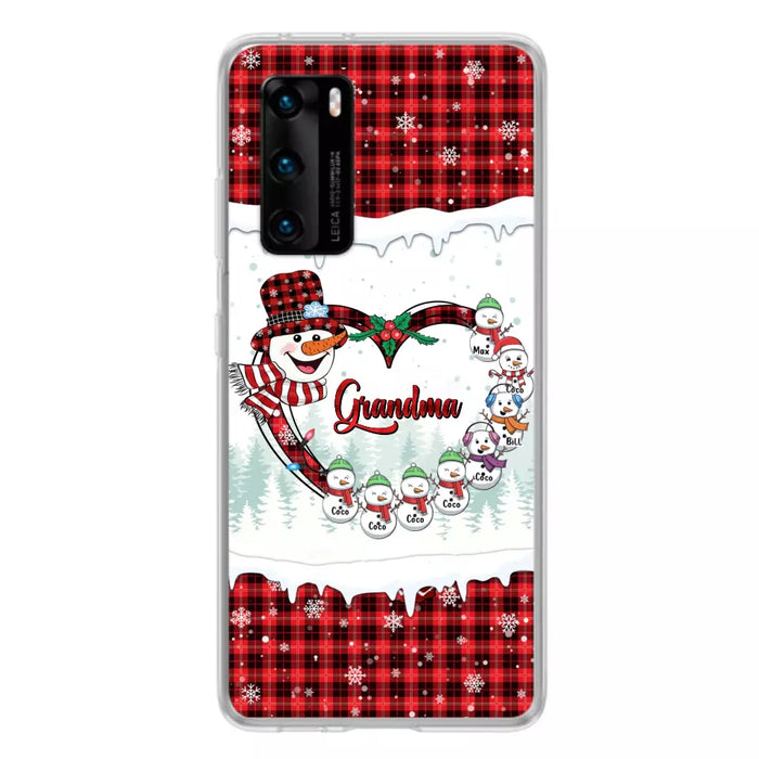 Personalized Christmas Grandma Children Phone Case - Gift For Grandma/Mom - Up to 8 Kids - Case For Xiaomi/Oppo/Huawei