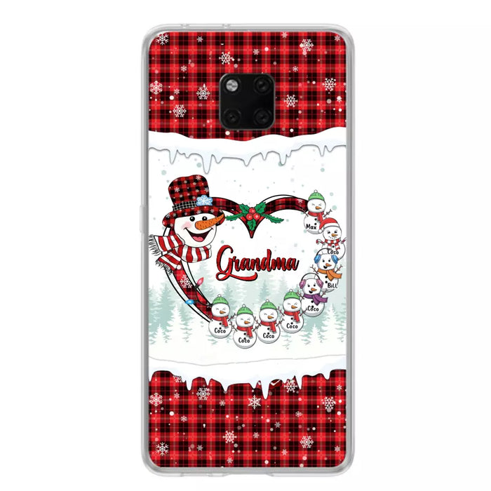 Personalized Christmas Grandma Children Phone Case - Gift For Grandma/Mom - Up to 8 Kids - Case For Xiaomi/Oppo/Huawei